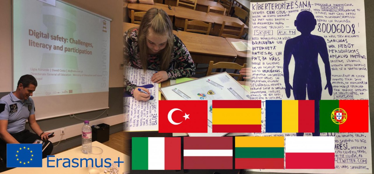 Erasmus+ projekts "Droša interneta vide kādu es to vēlos" 2016-2017